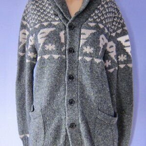 LOT of ROOTS & G STAR SHAWL COLLAR GRANDPA CARDIGAN SWEATERS NORDIC DRAHA SIZE L